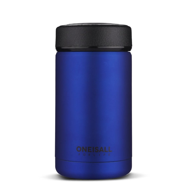ONE IS ALL Men Gift Bottles 400ml Insulated Cup 304 Stainless Steel Mug Water Bottle Vacuum Flask Coffee Wine Mug - One Red Hill